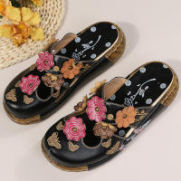 Nuevas sandalias de verano estilo étnico flores de suela gruesa hechas a mano sandalias Retro de suela gruesa para mujer - details 8