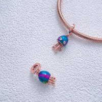 Camaleón que cambia de color y caja de regalo, colgantes de mariposa, cuentas, pulsera Original de Plata de Ley 925 para fabricación de joyas - details 7