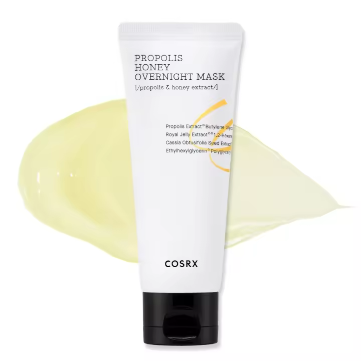 COSRX Full Fit Honey Overnight Mask 2.03 fl.oz / 60ml Extracto de propóleo 87% |   Cuidado de la piel coreano, libre de crueldad, libre de parabenos - 1