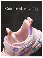 Zapatos deportivos de marca para niños, cómodos zapatos para correr al aire libre, zapatillas impermeables para niñas, Tenis Infantiles, zapatos antideslizantes rosas para niños - details 11