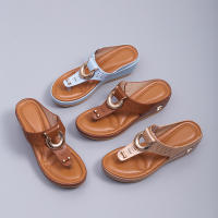 Sandalias de cuña romanas para mujer, zapatos de playa con plataforma informales, chanclas cómodas, verano, 2023 - details 16