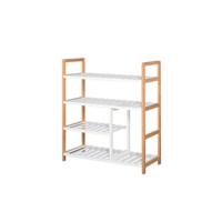 Armario Zapatero de 2 en 1 para Zapatos Mueble Almacenaje Paraguas Gran Espacio Estante Ajustable en 2 Niveles Capacidad de 12 pares 79x26x120 cm Madera - details 9