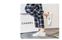 Zapatillas deportivas de tenis blancas para mujer, zapatillas deportivas informales para correr, mocasines de tendencia, monopatín de cuero para verano - details 7