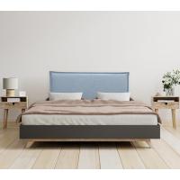 Cabecero de Lino Natural Liso con Ribete Cabezal Tapizado Cama Dormitorio Moderno Top Trending (Beige, 160x105cm con Patas (Camas 150/160)) - details 10