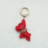 Llavero bonito de Bulldog Francés, colgador de perro de cuero PU con forma de perro, colgante de bolso de Bulldog de dibujos animados a la moda, coche para hombre - details 3