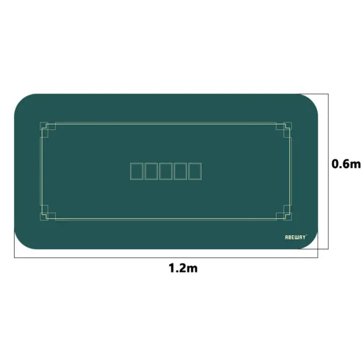 Baze Poker-Mantel de Texas Hold'em, 21 puntos, Tapis de Mesa de póquer, impermeable, ruleta, papel de Casino - 1