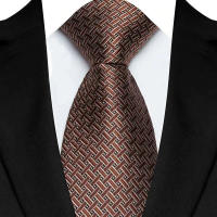 Corbata De Polka Dot Para Hombre De Lujos 8CM Estilo Clásico Formal Hecha Con Técnica De Tejido Jacquard Para Bodas Y Fiestas - details 4
