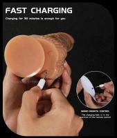 Leten Control remoto rotación telescópica consolador realista vibrador adultos juguetes sexuales para mujer Miembro grande Vagina masturbación femenina - details 2