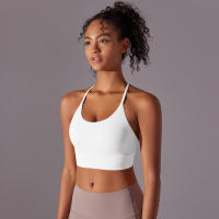 Top de mujer, cuello de chaleco Hai Yuga, decoración triul, deportes con espalda bonita, Top corto a prueba de golpes para - details 10