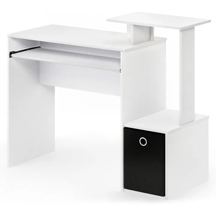 Escritorio de Madera Ecológico para el Hogar Diseño Moderno, Grandes Cajones y Estanterías, Fácil de Instalar, Robusto y Duradero Estilo Nórdico, 40,01 x 40,01 x 86,61 cm - 1