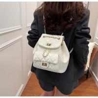 Mochila de mujer con cadena de rombos 2025 nueva mochila versátil de moda de primavera mini mochila - details 48