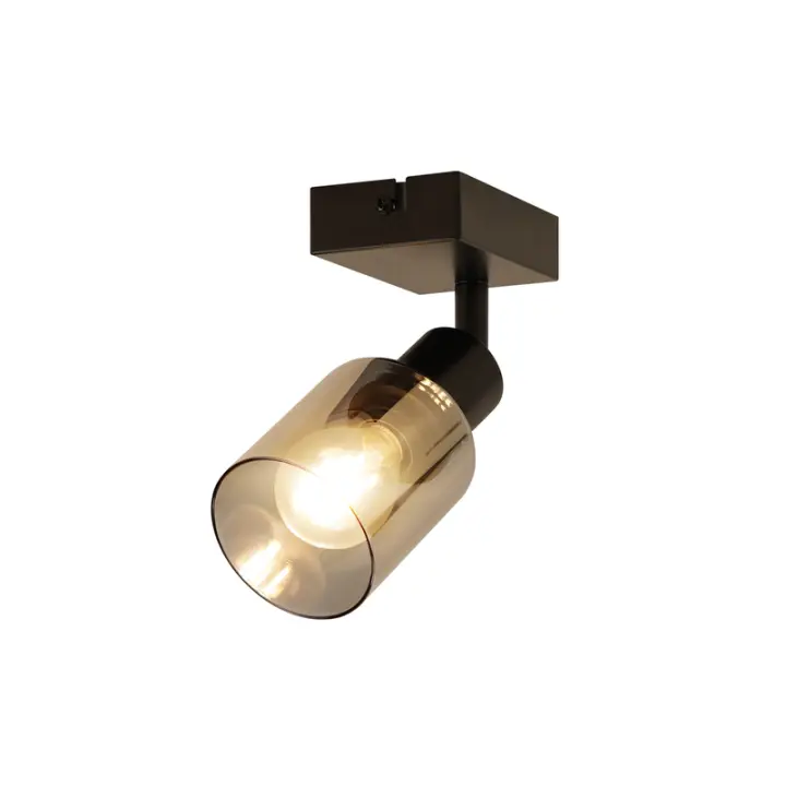 Lámpara de techo CBJKTX Spot 1 Llama Negra Industrial E14 para sala de estar - 1
