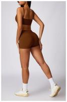 Traje atlético de 2 piezas para mujer, ropa de Yoga de secado rápido, equipo de Fitness, correr, entrenamiento, ropa de ejercicio - details 5