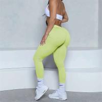 Leggings con espalda en V para mujer, leggings deportivos sin costuras para mujer, pantalones de yoga sólidos elásticos de cintura alta para fitness y jogging - details 33