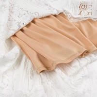 TRAFZA, vestido ajustado elegante para mujer, cuello de un hombro, encaje, manga larga, primavera, mujer, con cordones, decorar, elegante, vestidos largos con cremallera - details 9