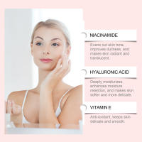 Ácido hialurónico hidratante reafirmante aclaramiento líneas finas esencia para el rostro de piel suave - details 8