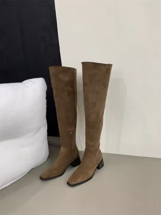 Nuevas botas de caballero largas apiladas versátiles de uso múltiple - 1