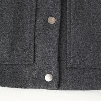 Elegante Abrigo de Lana Sólida para Mujer Cuello Redondo, Manga Larga, Ajuste Suelto, Moda de Ciudad Urbana de Otoño 2024 - details 32