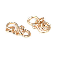 Cierre de latón color oro de 18K en forma de S y M para pulseras y collares, suministros para la fabricación de joyería, accesorios para bricolaje. - details 31