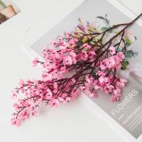 Ramo de flores falsas para decoración de boda, flores artificiales de Sakura Multicolor baratas, flores falsas de aliento de bebé, bricolaje - details 1