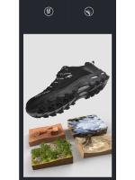 Zapatos de senderismo para hombre, botas de montaña al aire libre, zapatillas de suela gruesa, zapatos de Trekking con cordones a la moda - details 3