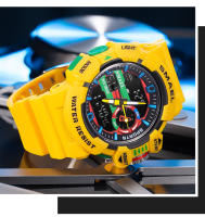 Reloj militar para hombre, resistente al agua, con manecillas luminosas, digital, pulsera de goma, deportivo, 50M, 8043 - details 16