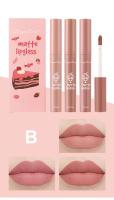 Tinte Labial Natural,Barra de Labios, conjunto de 3 esmaltes de Labios mate de terciopelo, Brillo de Labios Femenino Antiadherente, Color Nude - details 5