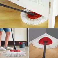 Recambio de fregona giratoria para Turbo 2 en 1, juego de cubo giratorio, paño de mopa de microfibra lavable para todo tipo de pisos, paquete de 3 - details 3