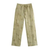 Conjunto de Moda Retro de Verano 2024 para Mujer Camisa Suelta con Estilo Largo, Pantalones de Cintura Elástica - details 14