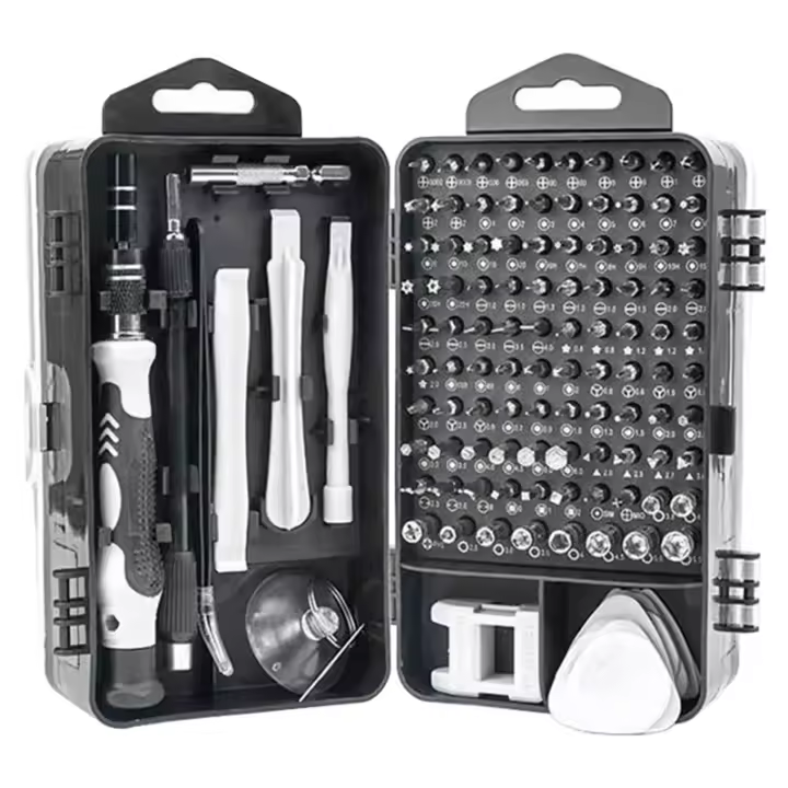 Herramientas mecánicas de precisión 120 en 1, juego de destornilladores mecánicos de precisión, Mini juego de herramientas, Kit de reparación de cámara de Reloj portátil - 1