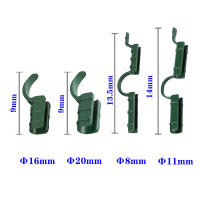 Abrazaderas de tubo para invernadero, Clips de sujeción a presión para estacas de plantas, hebilla de película, abrazadera de plástico para jardín, 8/11/16/20mm, 10 piezas - details 1