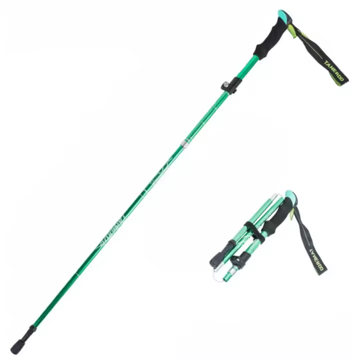 Bastones de Senderismo y Correr Trail Ultraligeros Aluminio Aeronáutico Plegable Antideslizante - 1