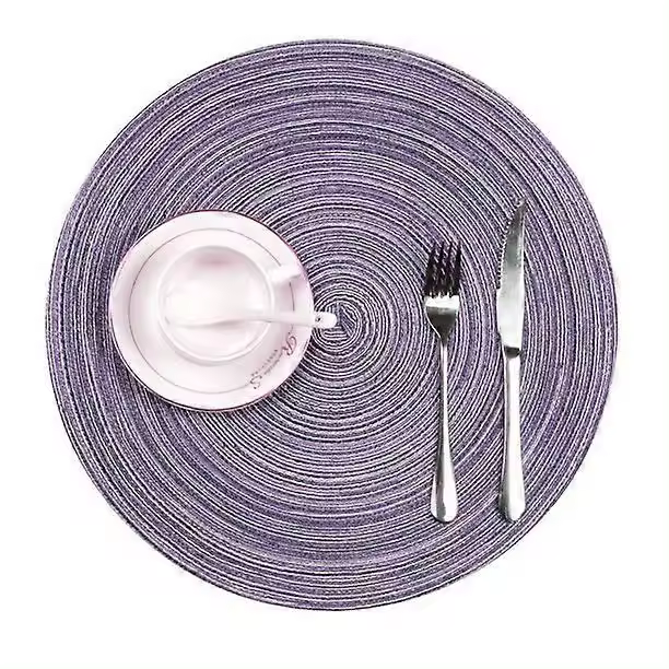 Juego de 4 Manteles de Mesa de Algodón Tejido Manteles Antideslizantes para Comedor Lavables - 1