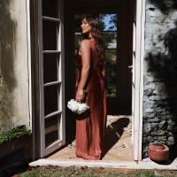 Vestido de noche sin mangas con escote en V profundo para mujer, vestido de moda, sexy - details 37