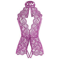 Conjunto de Lencería de Encaje para Mujeres Monos de Cintura Abierta con Tirantes - details 30