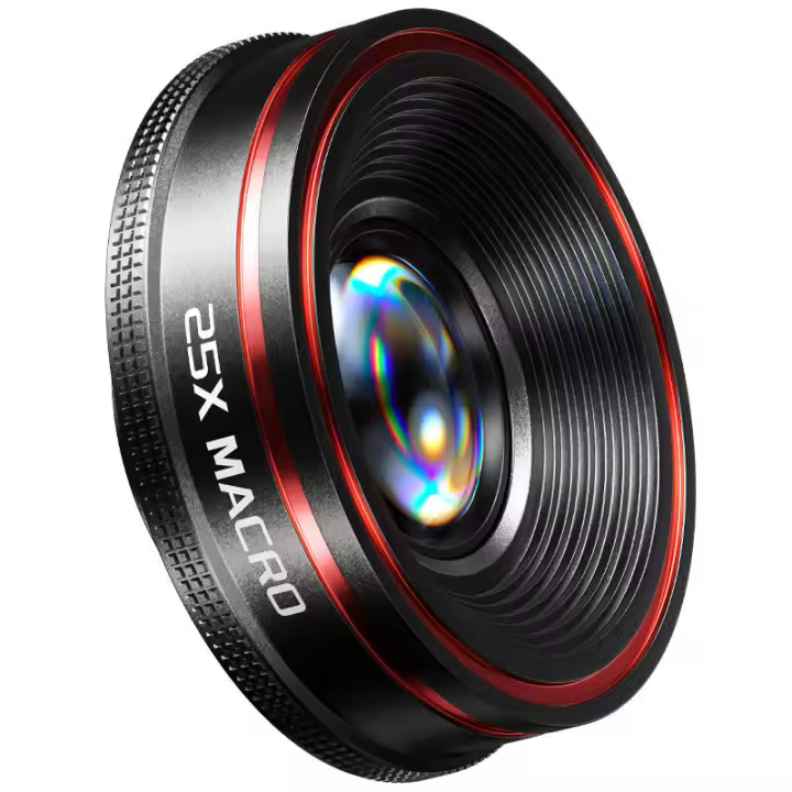 Teléfono móvil 4K gran angular Macro ojo de pez disparo profesional Mini lente externa de Metal Universal grado DSLR - 1