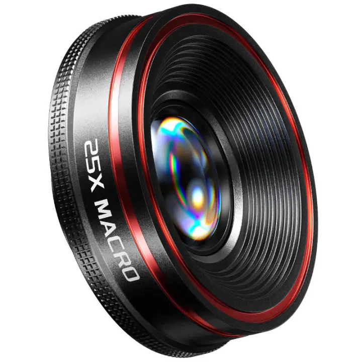 Teléfono móvil 4K gran angular Macro ojo de pez disparo profesional Mini lente externa de Metal Universal grado DSLR - 1