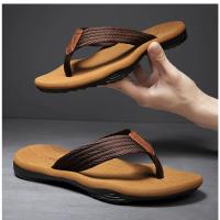 Chanclas de marca de alta calidad a la moda para hombre, chanclas de playa de verano, zapatillas de playa gruesas transpirables informales para hombre al aire libre - details 8