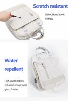 Mochila impermeable para mujer, bolso elegante para ordenador portátil de 2023 pulgadas, con carga USB, a la moda, para negocios, 15,6 - details 6
