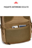Bolsa de viaje de lona para hombre, mochila de gran capacidad, capacidad expandible, con interfaz USB - details 9