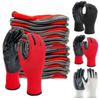 Guantes de Trabajo de Nylon Premium Coated de Nitrilo Agarre Excellente para Constructores - details 7