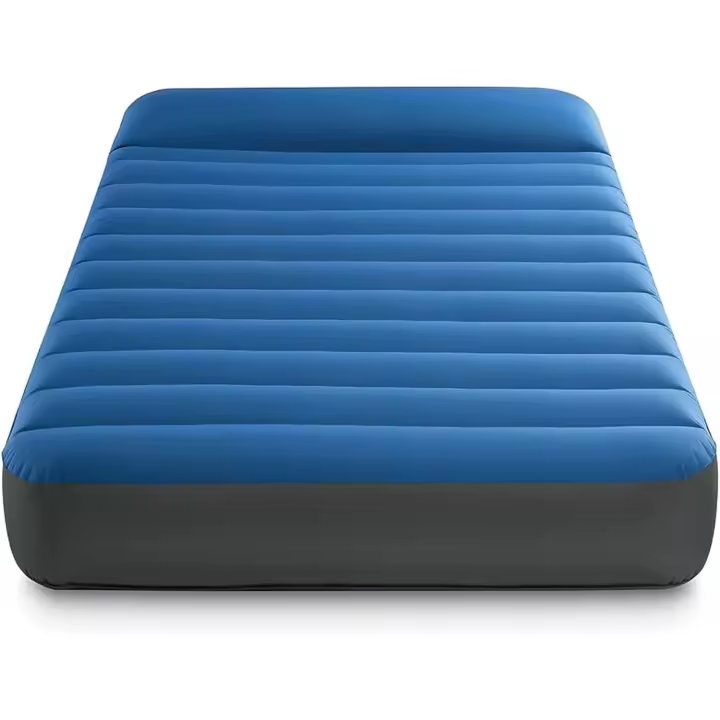 Colchón Inflable Doble para Acampar Fibra-Tech TPU Ligero, Cómodo, Estable y Firme - 1