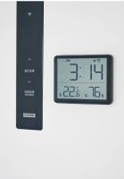 Reloj despertador ultrafino LCD pantalla grande higrómetro de temperatura Digital reloj despertador Simple diseño magnético relojes de decoración de escritorio - details 14
