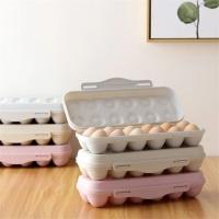 Soporte de bandeja de huevos de colores, caja de almacenamiento de huevos acrílica anticaída portátil - details 0