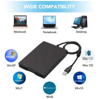 Lector De Disco Floppy USB 3.5 Portátil Externo 1.44 MB FDD Para PC Laptop Desktop Windows 7 8 2000 XP Vista DeepFox - details 0
