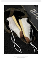 Zapatos blancos de cuero de alta gama de cuero de vaca que aumenta la tendencia de la plataforma zapatos de los hombres - details 12