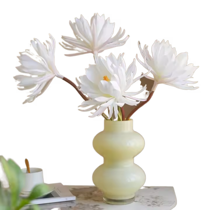 Ramo de Epiphyllum Artificial de 75cm, simulación realista de tacto Real, ramas de Epiphyllum hechas a mano, flor falsa elegante - 1