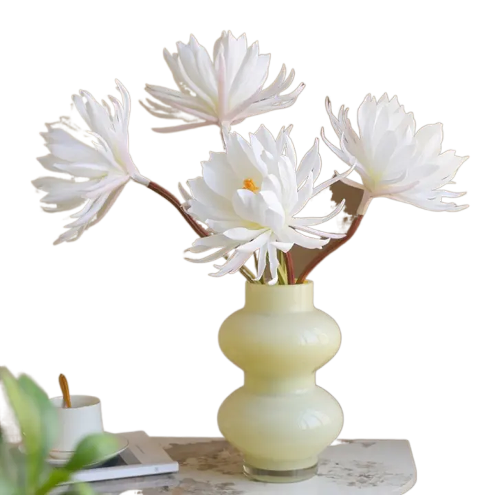 Ramo de Epiphyllum Artificial de 75cm, simulación realista de tacto Real, ramas de Epiphyllum hechas a mano, flor falsa elegante - 1