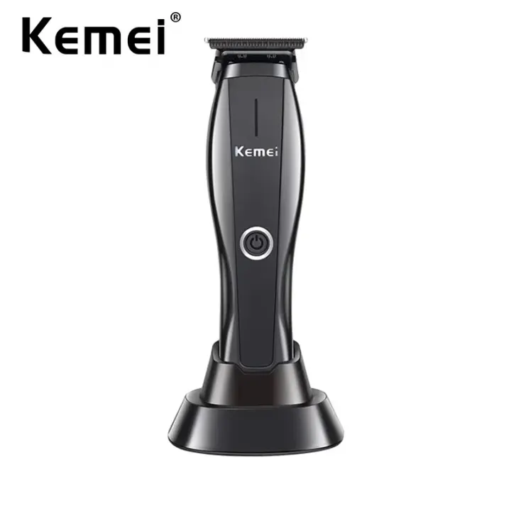 Kemei-cortadora de pelo profesional sin cables, cortapelos recargable, máquina eléctrica para cortar barba y acabado - 1