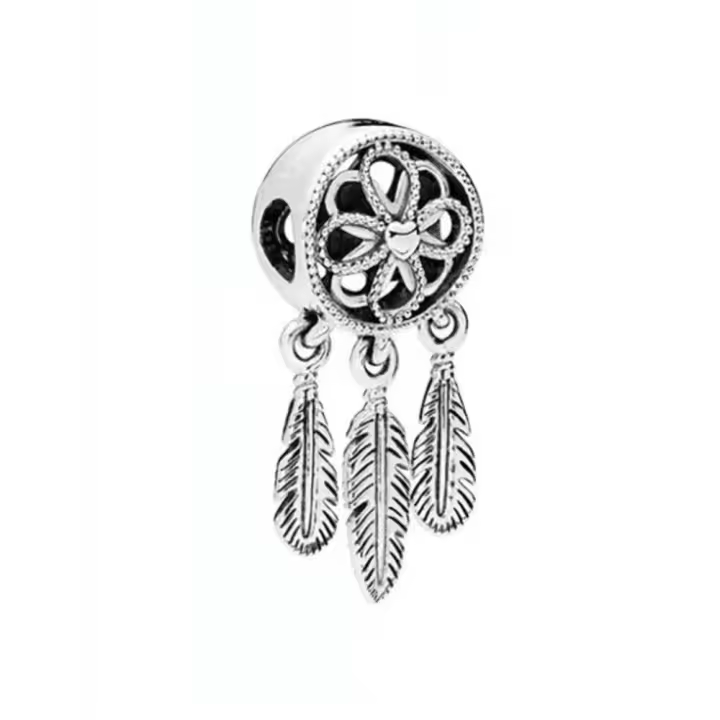Colgante de cuentas de atrapasueños de fantasía para fabricación de joyas, Plata de Ley 925, 2024, Original, 925 - 1